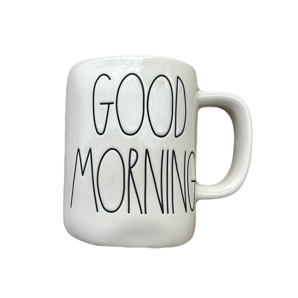 Rae Dunn Artisan Collection Ceramic -  ' GOOD MORNING' Mugs